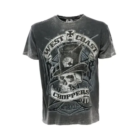 West Coast Choppers Cash Only T-shirt Black Size XL (WCCTS132623GRXL)