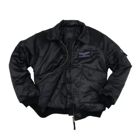 Army Surplus Heavy CWU Jacket Black Size Large (1224111-L)