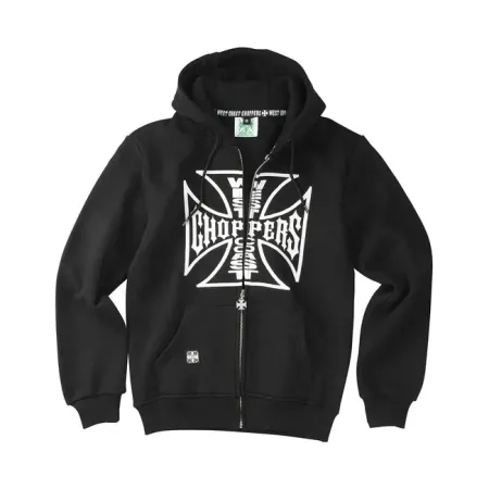 West Coast Choppers OG Logo Zip Hoodie Black Size 2XL (WCCHD200ZW2XL)