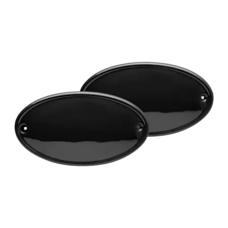 C-racer, Side Number Plates In Matt Black Finish For 2018-2021 Royal Enfield Models (SNP-RE-Black)