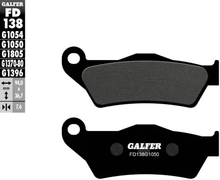 Galfer Brake Pad Scooter Organic (FD138G1050)