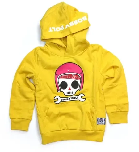 Bobby Bolt Bibbi Hoodie Yellow - Kids Size 110/116 (ARM302609)