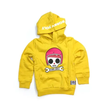 Bobby Bolt Bibbi Hoodie Yellow - Kids Size 134/140 (ARM602609)