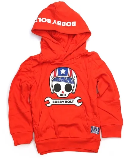 Bobby Bolt Mckinley Hoodie Orange - Kids Size 110/116 (ARM112609)