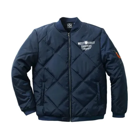 West Coast Choppers Rigid Jacket Navy Size 3XL (WCCJS152BL3XL)