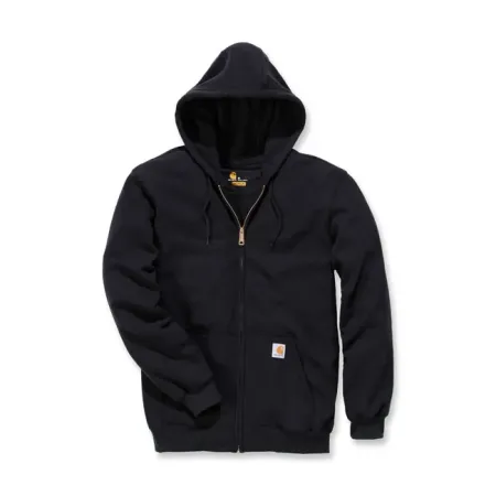 Carhartt Zip Hooded Sweatshirt Black Size Medium (K122-BLKMREG)
