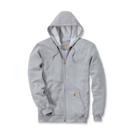 Carhartt Zip Hooded Sweatshirt Heather Grey Size 2XL (K122-HGY2XLREG)