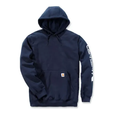 Carhartt Sleeve Logo Hoodie New Navy Size Large (K288-472LREG)