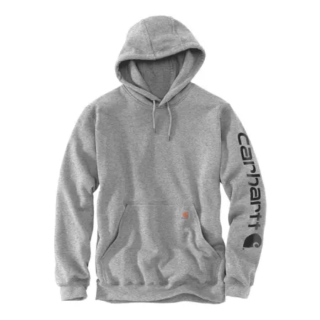 Carhartt Sleeve Logo Hoodie Grey/Black Size 2XL (K288-E202XLREG)