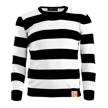 13 & 1/2 Magazine Outlaw Sweater Black/Off White Size 4XL (923313)
