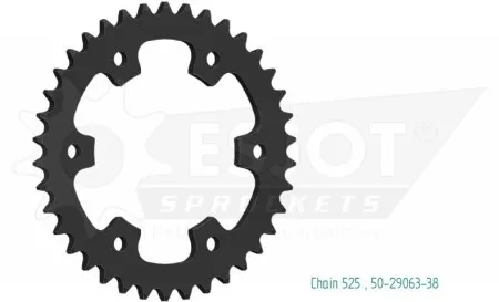 Esjot STANDARD SPROCKET REAR 525 (50-29063-38)